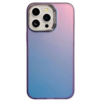 Voor iPhone 15 Pro Max hoesje PC+TPU Electroplating Lens Frame Laser Effect Telefoonachterkantje.