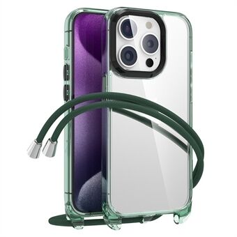 Voor iPhone 15 Pro Max Hoesje Kristalhelder PC+TPU Beschermende Telefoonhoes