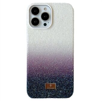 VESCENT voor iPhone 15 Pro Max hoesje met sprankelend poeder en kleurverloop van PC+TPU telefoonhoesje.