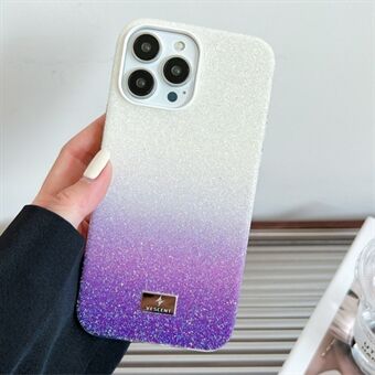 VESCENT voor iPhone 15 Pro Max hoesje, met glitterachtig poeder verloopkleur, gemaakt van PC+TPU materiaal.