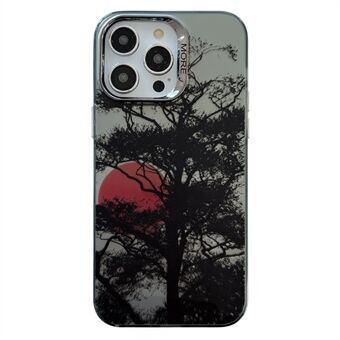 Voor iPhone 15 Pro Max Electroplating Case Anti-kras Hard PC+TPU Telefoonhoesje