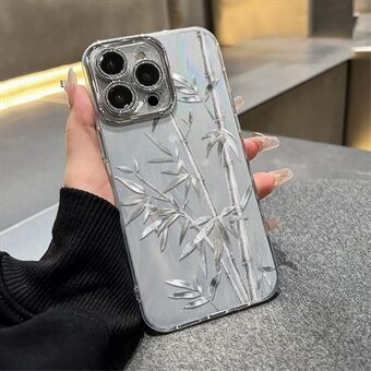 Voor iPhone 15 Pro Max-hoesje met bamboe patroon IMD, TPU+PC slanke beschermhoes.