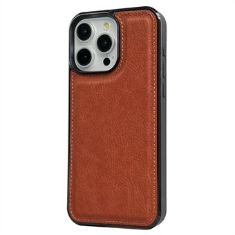 Voor iPhone 15 Pro Max hoesje Calf Texture PU Lederen gecoate TPU Telefoonhoesje