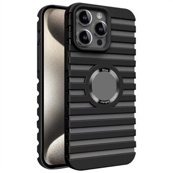 Voor iPhone 15 Pro Max Magnetische Case Warmteafvoer Leeg Hard PC-telefoonhoesje