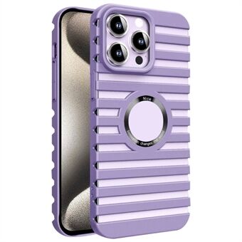 Voor iPhone 15 Pro Max magnetische hoes warmteafvoer holle harde PC telefoonhoesje.