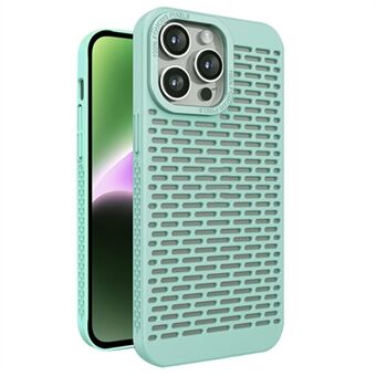 Voor iPhone 15 Pro Max hoesje met warmteafvoer, holle achterkant van hard PC-telefoonhoesje.