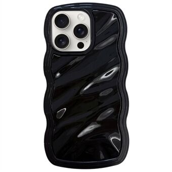 Voor iPhone 15 Pro Max hoesje met waterkringelpatroon, TPU telefoonhoesje