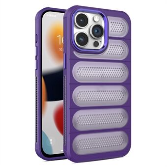 Voor iPhone 15 Pro Max warmte-afvoer telefoonhoesje PC+TPU doorzichtige matte achterkant