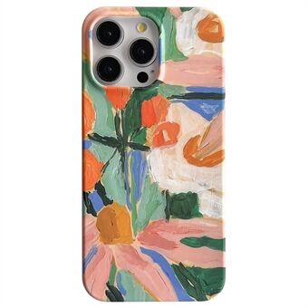 ARU voor iPhone 15 Pro Max hoesje met bloemenpatroon, mat flexibel TPU telefoonhoesje