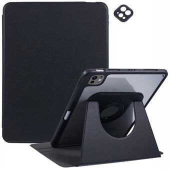 Voor de iPad Pro 13 (2024) Hoes Magnetisch Afneembaar PU Leder+TPU+Acryl Tablet Stand Hoes met Penhouder