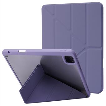 Voor iPad Pro 13 (2024) Hoesje Origami Stand Leren Tablet Cover met Automatisch Ontwaken / Slaap