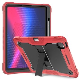 Voor iPad Pro 13 (2024) Hoesje Silicone + PC Tablethoes met Pennenhouder