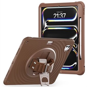 Voor iPad Pro 13 (2024) Hoes Kickstand TPU+PC+Siliconen Tablet Hoes