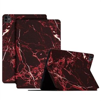 Voor iPad Pro 11 (2024) Hoesje Patroon Print PU Leren Flip Cover