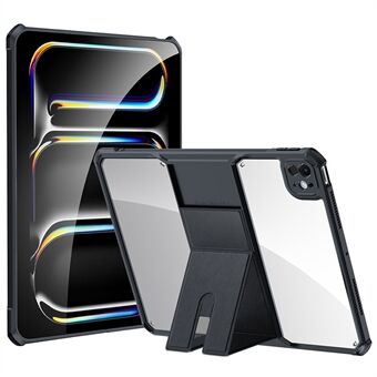 XUNDD voor iPad Pro 11 (2024) Hoesje van Leer met Kickstand, TPU + PC Luchtkussen Bescherming Tablet Cover