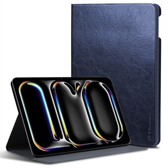 X-LEVEL Kate serie voor iPad Pro 11 (2024) hoesje met automatische wake / sleep functie, PU lederen folio tablet cover.