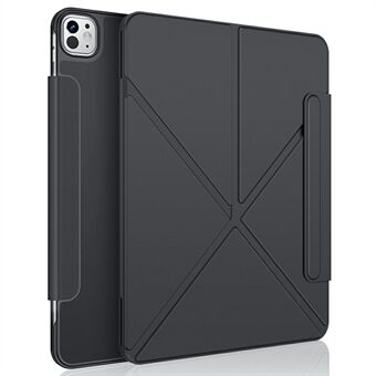 XUNDD XDD-0014 Voor iPad Pro 11 (2024) Hoes PU Lederen Multi-Hoek Standaard Slimme Tablet Hoes met Penvak