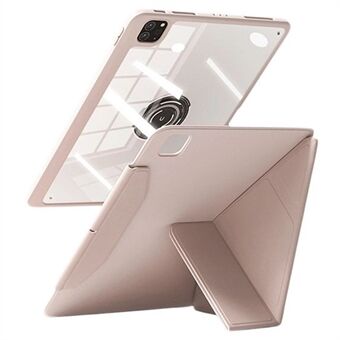 Voor iPad Pro 11 (2024) Hoes Leer+PC+TPU Afneembare Magnetische Tablethoes