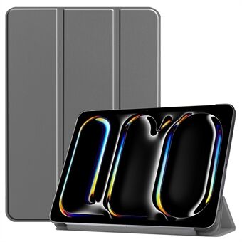 Voor iPad Pro 11 (2024) Hoes PC+PU Automatisch Wakker Slapen Tablet Hoesje met Drievoudige Stand