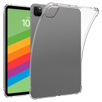 Voor iPad Pro 11 (2024) Hoesje Flexibel Transparant TPU Versterkte Hoeken Tablet Cover