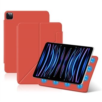 Voor iPad Pro 11 (2024) hoes Magnetisch PU-leer+PC anti-kras standaard tablet hoes