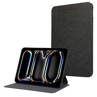 Voor iPad Pro 11 (2024) Hoes Vouwbare Standaard PU Lederen + TPU Tablet Bescherming