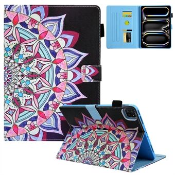 Voor iPad Pro 11 (2024) Hoes Patroon Printen Staande PU Lederen Tablet Cover