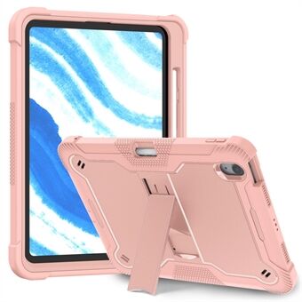 Voor de iPad Air 11 (2024) Hoesje Siliconen + PC Tablet Cover met stabiele standaard