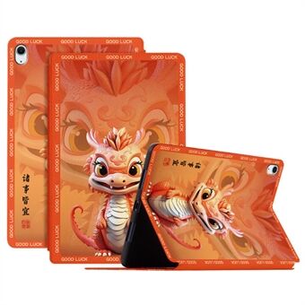 Voor iPad Air 11 (2024) / iPad Air (2022) / (2020) Hoesje met patroonprint Tablet Leren Cover.