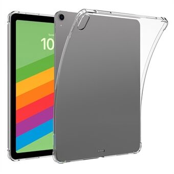 Voor iPad Air 11 (2024) heldere tablet hoes met bescherming tegen vallen op de vier hoeken en een TPU achterkant.