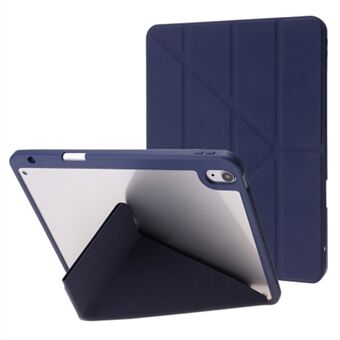 Voor de iPad Air 13 (2024) Case PU Leer+TPU+Acryl Smart Tablet Hoesje met Origami Stand