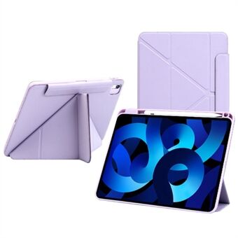 Voor iPad Air 13 (2024) Hoes PC+TPU+Lederen Afneembare Tablet Cover met Stand