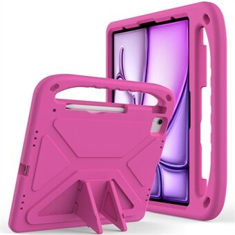 Voor iPad Pro 13 (2024) / Air 13 (2024) EVA-hoes Schokbestendig Handgreep Stand Tablet Cover