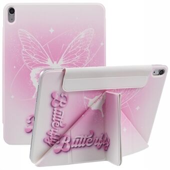 Voor iPad Air 13 (2024) Hoesje Patroon Print Magnetische Leren Cover met Origami Standaard