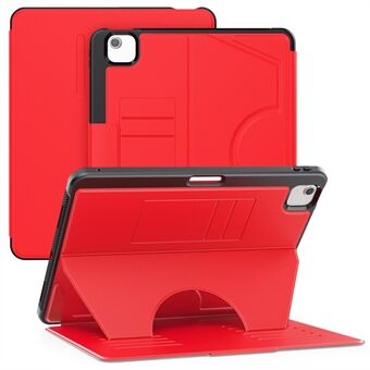 Voor iPad Air 13 (2024) Hoes met Kaartsleuven PC+TPU+PU U-Vorm Stand Tablet Cover