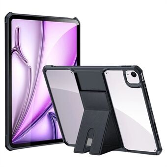 XUNDD voor iPad Air 13 (2024) / Pro 12.9 (2020) / (2021) / (2022) Hoes Leren Kickstand TPU + PC Airbagbescherming Tablethoes