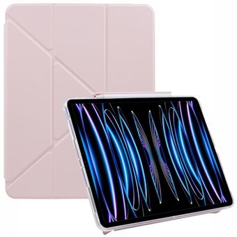 MUTURAL Voor iPad Air 13 (2024) / iPad Pro 12.9 (2022) / (2021) / (2020) / (2018) Origami Stand Leren Tablet Hoesje