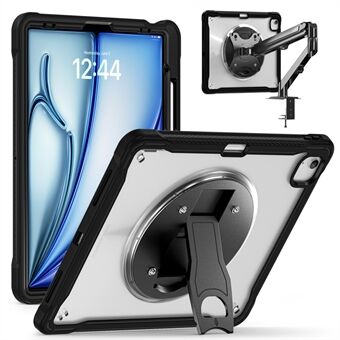 Kickstand Hoes voor iPad Air 13 (2024) / iPad Pro 12.9 (2022) / (2021) / (2020) / (2018) PC+Silicone+TPU Tablethoes