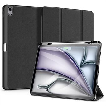 DUX DUCIS Domo-serie voor iPad Air 13 (2024) Case met Tri-fold Stand en Lederen Smart Tablet Cover met Pencil Holder