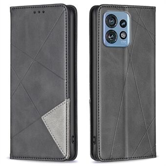 Voor Motorola Edge 40 Pro 5G / Moto X40 5G afdrukpatroon-PU-lederen hoesje met kaarthouder en telefoonstandaard.
