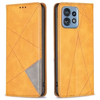 Voor Motorola Edge 40 Pro 5G / Moto X40 5G Imprinted Patroon PU Lederen Kaarthouder Samengevoegde Telefoonstandaard Cover.