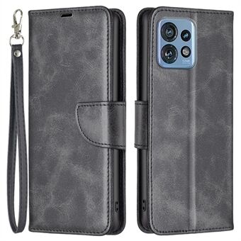 Voor Motorola Edge 40 Pro 5G / Moto X40 5G effen kleur portemonnee hoesje van textuur PU leer met staander voor telefoon.