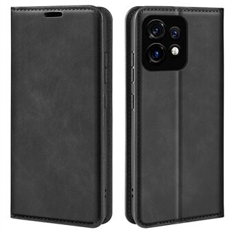 PU-leren portemonnee voor Motorola Moto X40 5G / Edge 40 Pro 5G, Skin-touch Stand Cover Telefoon Hoesje Flip Case