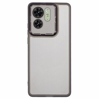 DKSM-serie Voor Motorola Edge 40 5G Hoes Electroplated Camera Frame TPU Telefoonhoesje