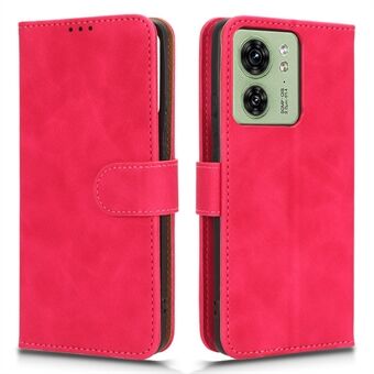 Voor Motorola Edge 40 5G PU Leather Skin-touch Portemonnee Case Stand Magnetische Sluiting Flip Telefoon Cover