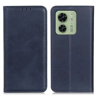 Wallet Phone Stand Case voor Motorola Edge 40 5G, schokbestendige mobiele telefoonhoes Split Leather Shell