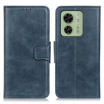 Voor Motorola Edge 40 5G PU Leather Flip Phone Shell Case Crazy Horse Texture Wallet Stand Phone Cover