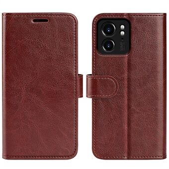 Voor Motorola Edge 40 5G Crazy Horse Texture Phone Case PU Leather Wallet Stand Anti-collision Cover