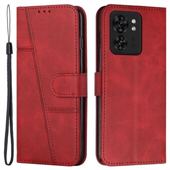 Voor Motorola Edge 40 5G Hoesje Slim-Fit PU Leren Staande Telefoonhoesje Portemonnee.