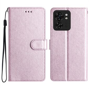 Voor Motorola Edge 40 5G Mobiele Telefoonhoesjes Zijde Textuur Lederen Flip Wallet Cover